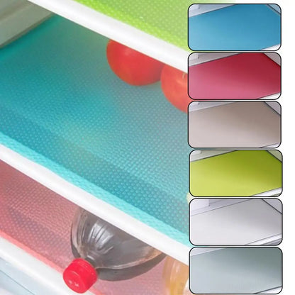 Reusable Fridge Liner Non-slip Refrigerator Shelf Liners Reusable Mats for Kitchen Cabinets Glass Shelves for Kitchen