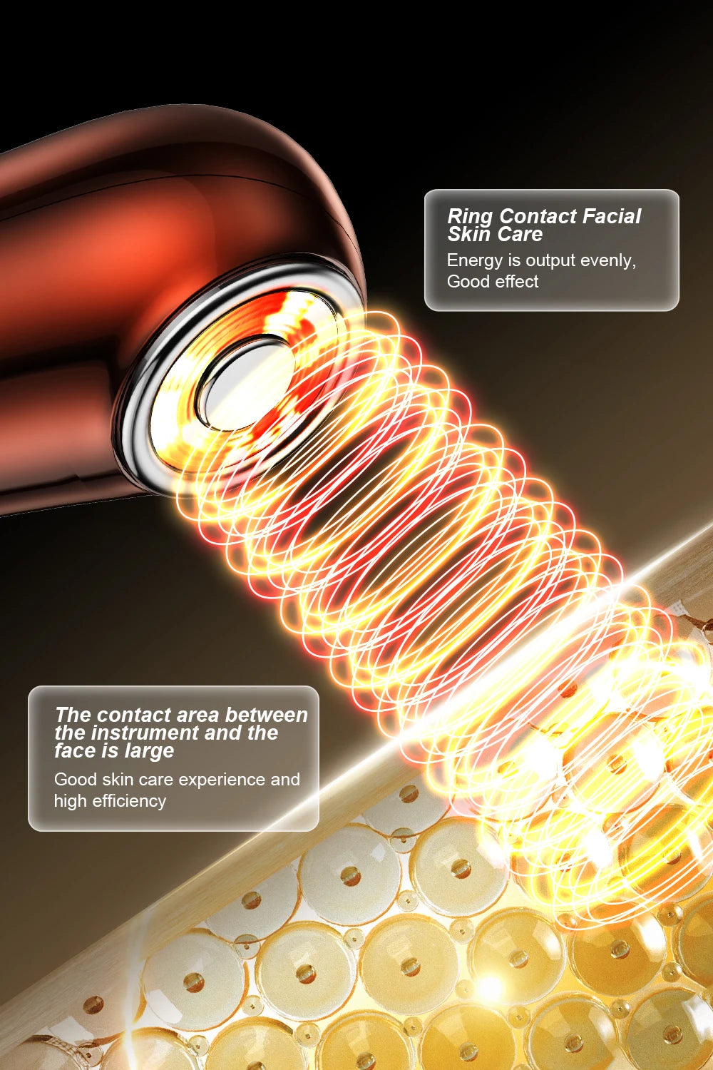 Women's Facial Contour Enhancing Beauty Tool with Colored Light Home Skin Care Device