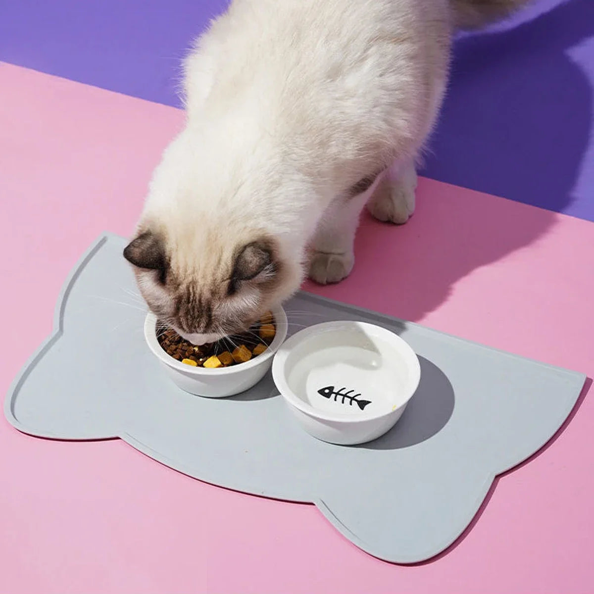 Silicone Pet Feeding Dog Cat Bowl Food Mat Non-Stick Waterproof Pet Food Feeding Pad Puppy Feeder Tray Water Cushion Placemat