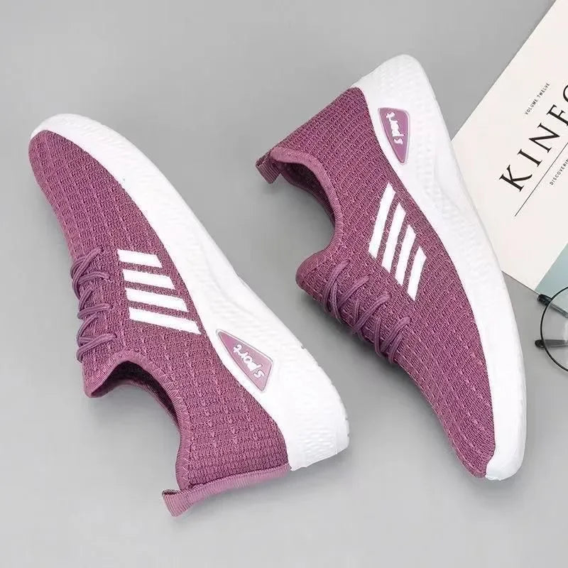 Comfortable Coconut Women's Casual Sports Shoes, Lightweight Breathable Soft-Soled Mesh Fashionable womens shoes women shoes