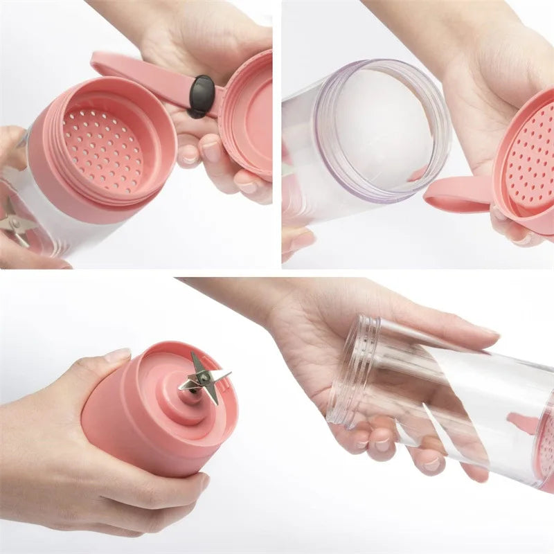 Electric Juicer Mini Portable Blender Fruit Mixers Fruit Extractors Multifunction Juice Maker Machine Blender Smoothies Mixer