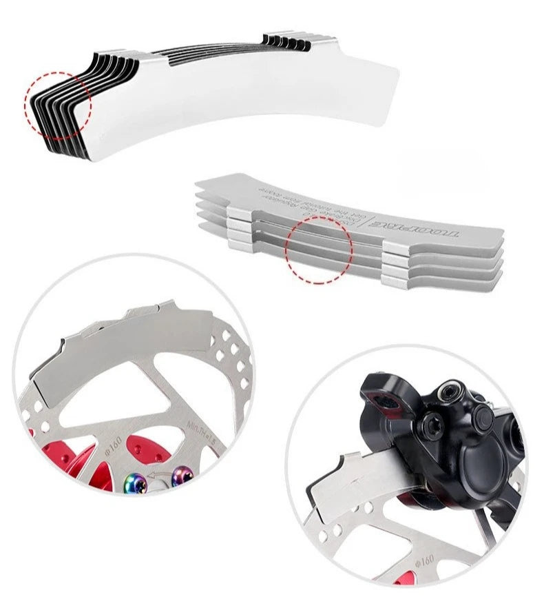 Bicycle Disc Brake Pads Adjusting Tool Stainless Steel Mounting Bike Hydraulic Disc Brake MTB Hydraulic/Line Disc Brake Caliper