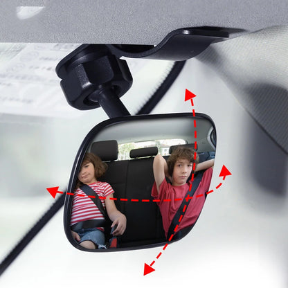 Car Inside Baby Observation Mirror Car Child Safety Seat Mirror Retrofit Auxiliary  Reverse Blind Spot Mirror Adjustable Swivel