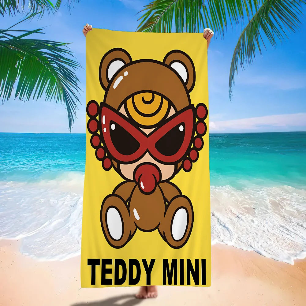 Japan Fashion H-Hysteric M-Mini Cartoon Beach Towel Cute Kawaii Room Decor Bath Girls Children Hand Towels For Bathroom Shower