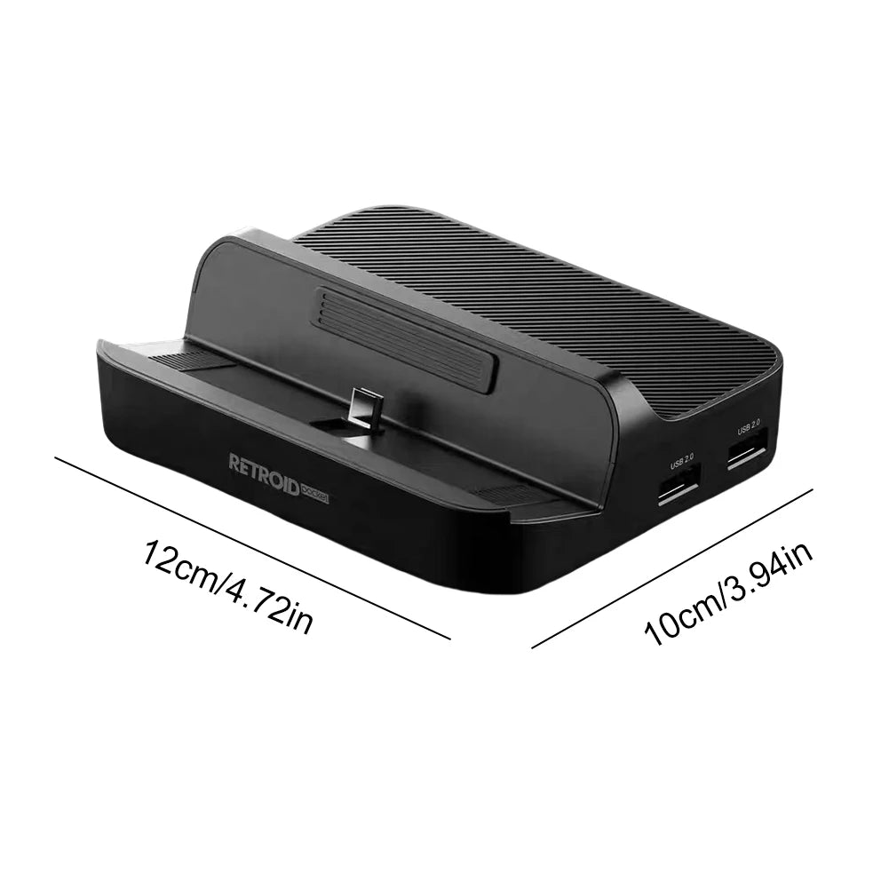 7 In 1 Charging Dock for Retroid Pocket 5 Docking Station PD Charging HDMI-Compatible Dock Station Replacement 3*USB3.0 2*USB2.0