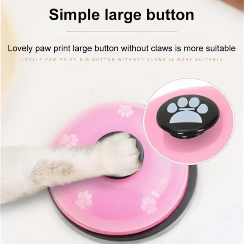 1pc Pet Toy Training Dinner Small Bell Footprint Dog Toys for Teddy Puppy Pet Call Puppy Accessories Pet Toys