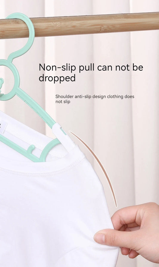 Telescopic Baby Hangers Clothes Organizer Closet Non-slip Kids Coat Hanger Wardrobe Storage Drying Racks Space Saving Hang