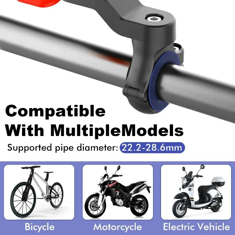 Motorcycle Phone Holder Mobile Phone Bracket Lock Shock-resistant Scooter Bike MTB Bicycle Phone Holder Phone Accessories