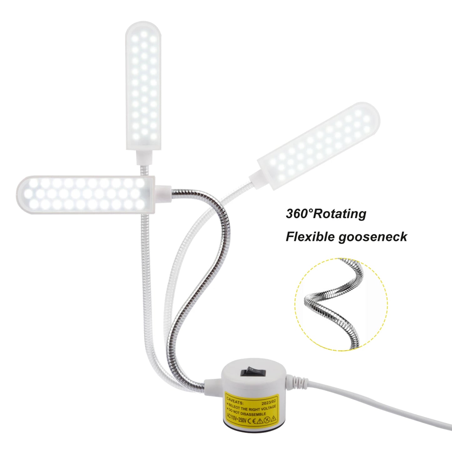 10/30LEDs Sewing Machine Light LED Portable Work Light,Flexible Gooseneck Lampe with Magnetic Base for Workbench Lathe