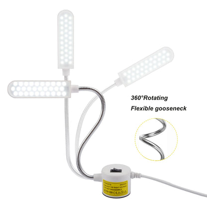 10/30LEDs Sewing Machine Light LED Portable Work Light,Flexible Gooseneck Lampe with Magnetic Base for Workbench Lathe