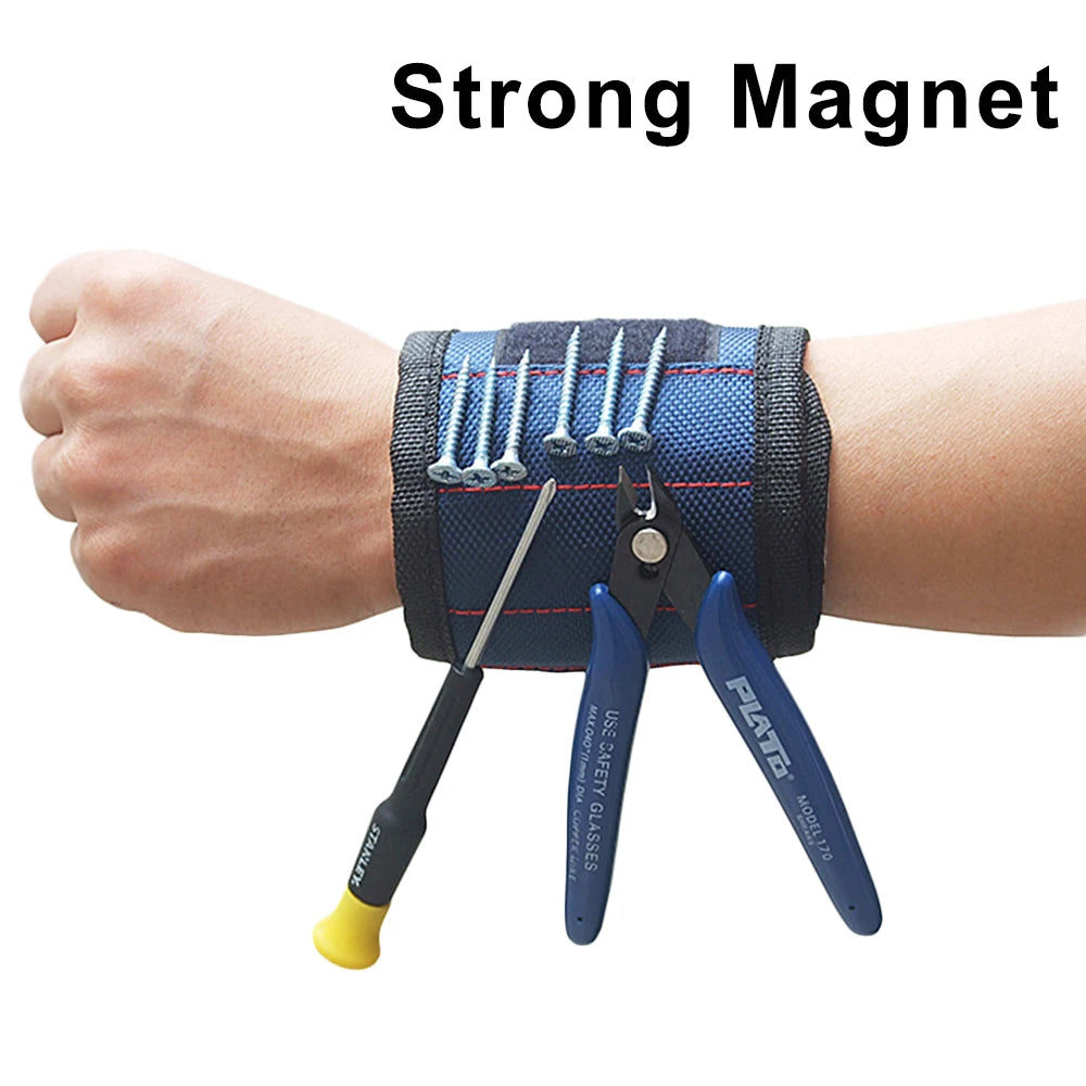 Magnetic Wristband for Holding Screws Nails Portable Toold Organizer Bag Wrist Wrap Tool Belt with Strong Magnets Cool Gadgets