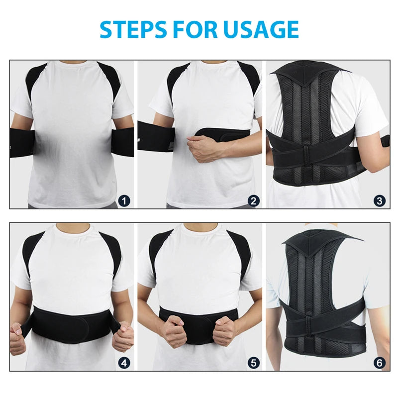 Dropshipping Back Posture Corrector Brace for Women breathable Back Posture Correction back support belt shoulder students kid