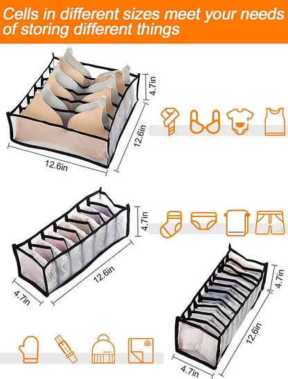 Closet Organizer Underwear Organizer For Wardrobe Clothes Organizers Cabinets Drawer Organizers Bra Socks Storage Organizer Box