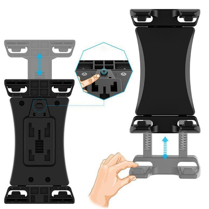 Spinning Bike Tablet Mount Holder Indoor Stationary Exercise Bikes Tablet Clamp Gym Treadmill Elliptical Tablet Stand