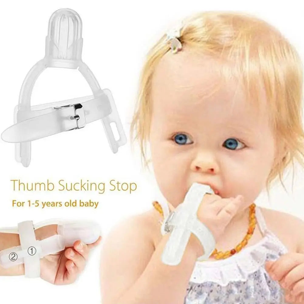 1PC Nontoxic Silicone Baby Kids Child Finger Food Grade Adjustable Guard Band Stop Children Orthosis Hand Eat Wrist Sucking