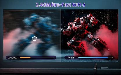 2025 Hot New Projector 4K Bluetooth 5.0 Dual Wifi6 260ANSI All Winner Support 1080P 1280*720P Mini Home Cinema Outdoor Projetors