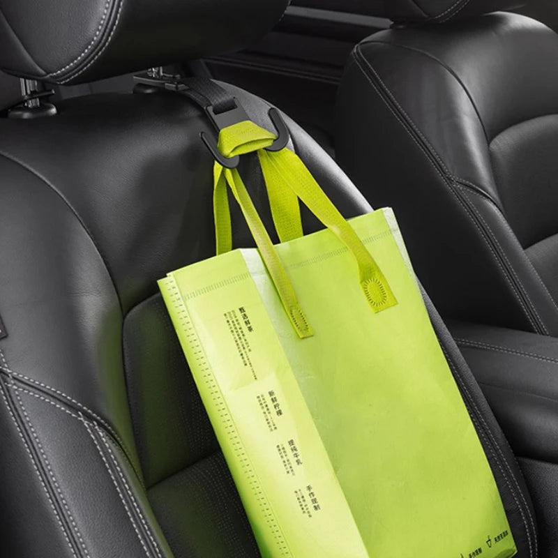 Car Headrest Hooks Auto Back Seat Hanger For Wallet Purse Shopping Bag Hook Car Rear Seat Hanging Holder Interior Organizer