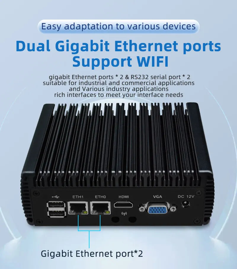 ZHICHUN Mini PC Intel Quad Core I7 Gaming Computer Celeron J4125 PC Desktop Computer PC portable Mini computer