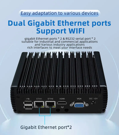 ZHICHUN Mini PC Intel Quad Core I7 Gaming Computer Celeron J4125 PC Desktop Computer PC portable Mini computer