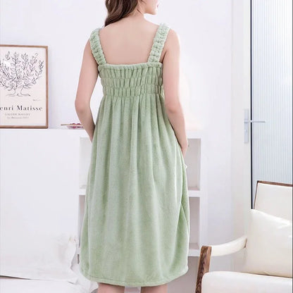 82x140cm Large Bath towels For Body coral velvet Bath Skirt  Fashion Lady Wearable Fast Drying Beach Spa Bathrobes Bath Towels