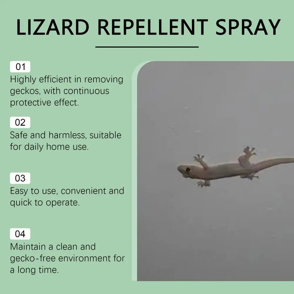 Repellents for House Gecko Spray 50ml Natural Lizard Repellents Powerful Reptile Deterrents Pet Safe Repel Repeller for Ants