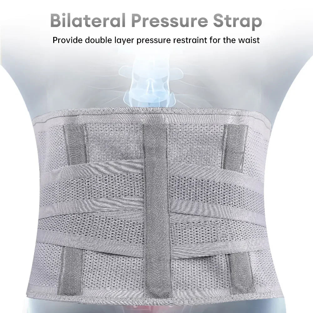 2024 Adjustable Back Braces Waist Belt Men Women Work Lower Back Pain Relief Breathable Anti-skid Spine Lumbar Support Belt