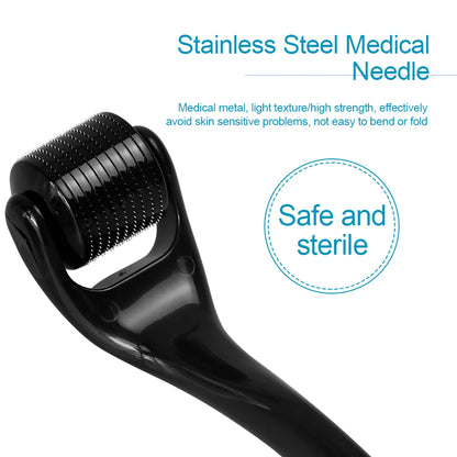 Professional 540 Needles for Facial Body Hair Growth Derma Roller for Skin Beard 0.2mm 0.25mm 0.3mm Needle Beauty Roller