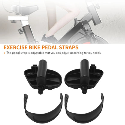 1Pair Exercise Bike Pedal Widened Bicycle Pedal With Pedal Straps For Exercise Bike Stationary Cycle Home