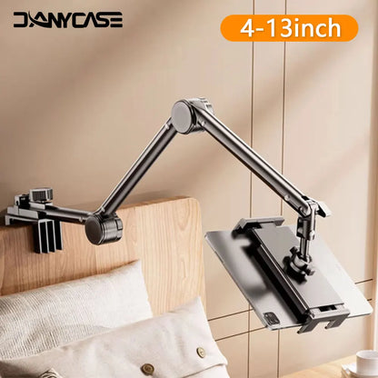 Tablet Bracket for Bed iPad Stand 360° Rotating Bed Tablet Mount Stand with 90cm Metal Arm For 4.7~12.9 inch Phone Tablet Holder