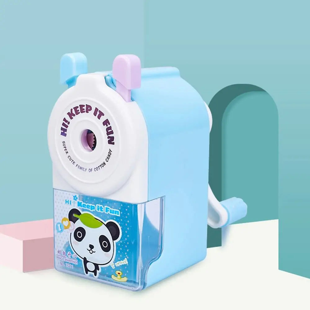 School Supplies Cartoon Animal Gift Pencil Sharpener Anti Sticking Lead Automatically Enters Lead Hand-cranked Mechanical Tool