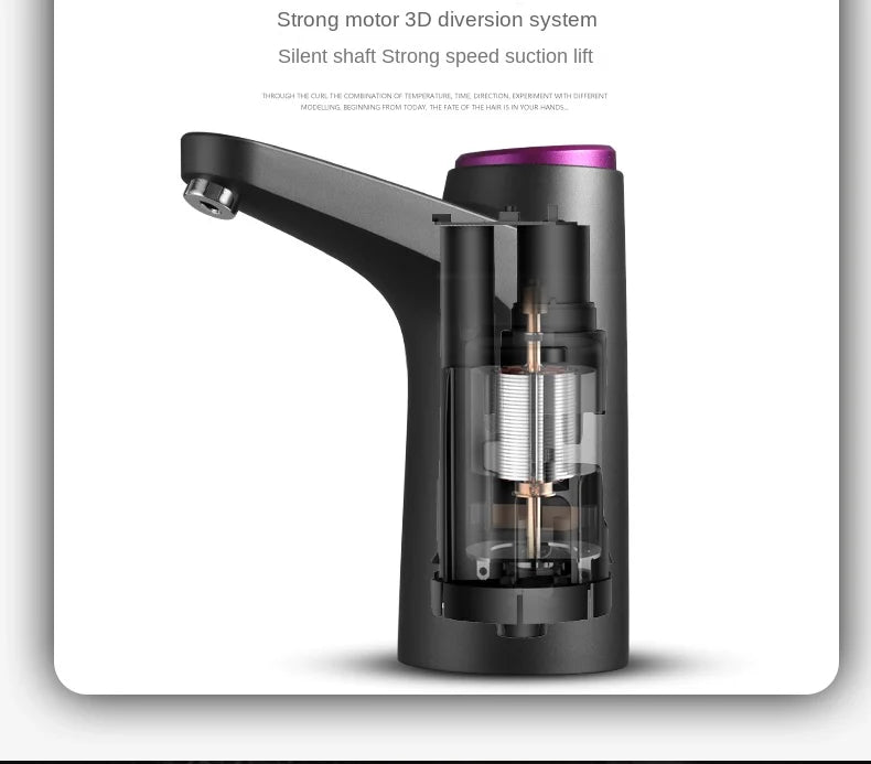 Automatic Water Press Household Barreled Water Electric Water Pump USB Rechargeable Mineral Water Pump Portable Water Dispenser