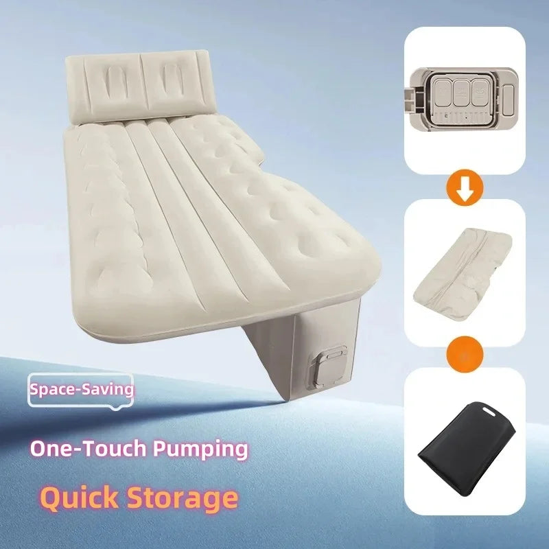 Car Inflatable Bed Trunk Leveling Pad Mattress Sleeping Pad Car Converted Bed Foldable Car Travel Bed Camping Bed
