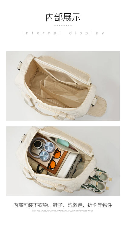 Fashion Travel Bag Handbags Large Capacity Carry On Luggage Bags Men Women Shoulder Outdoor Tote Waterproof Sport Gym Bag