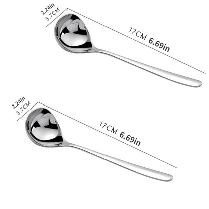 1pc Stainless Steel Thickening Spoon Creative Long Handle Durable Hotel Hot Pot Spoon Soup Ladle Home Kitchen Essential Tools