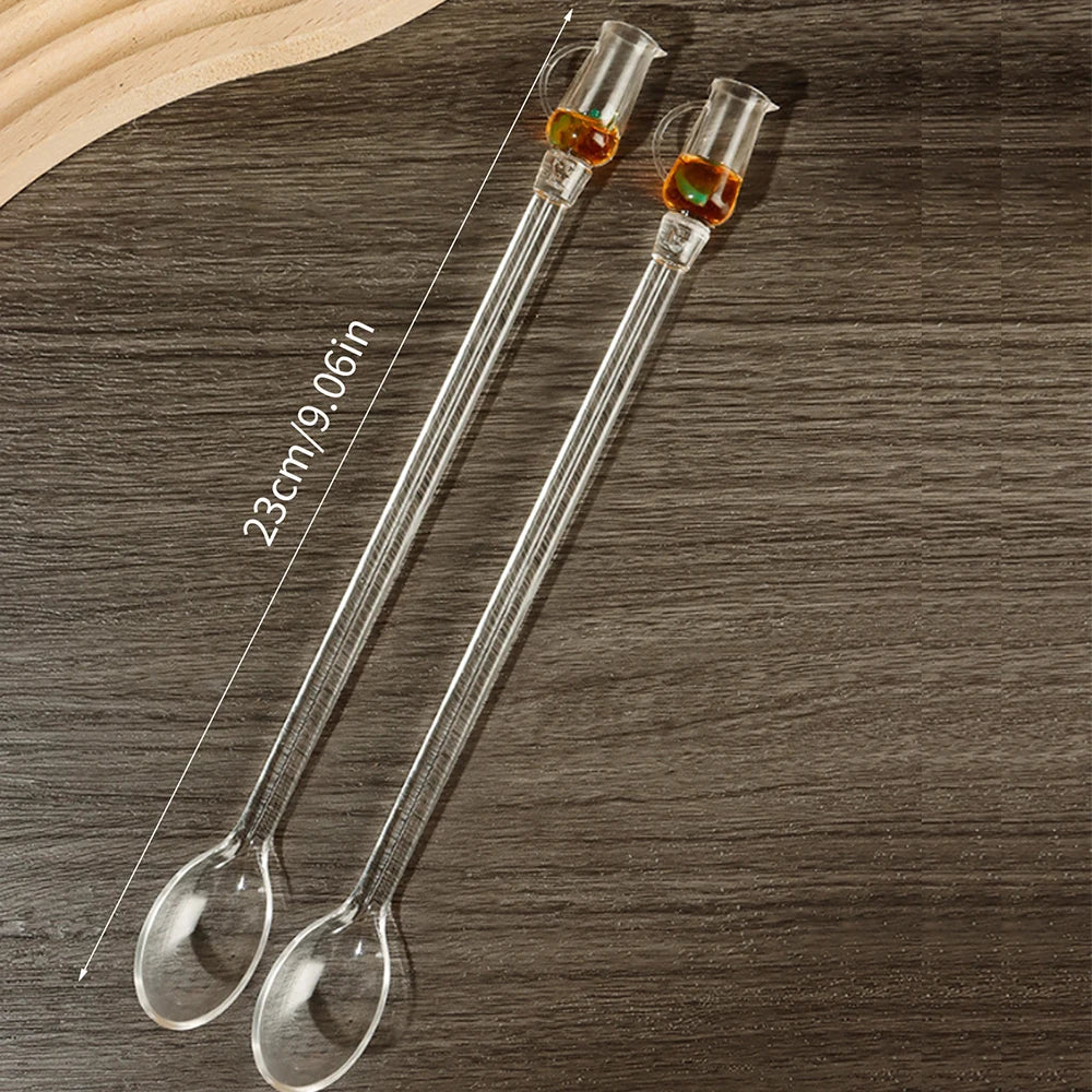 5Pcs/10Pcs Swizzle Sticks Acrylic Cocktail Stirrers 9 Inch Clear Shafts Drink Stirrer for Bars Cafes Party Restaurants Home Use