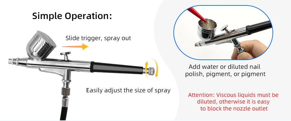 Portable Airbrush Skin Care Beauty Tool With Compressor Air Brush Nail Art Paint Facial Cleansing Rejuvenating Moisturizing