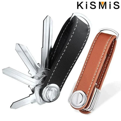 Car Key Pouch Storage Case Wallet Holder Keyring Collector Organizer Keychain Multifunctional Folding Pocket Keyholde