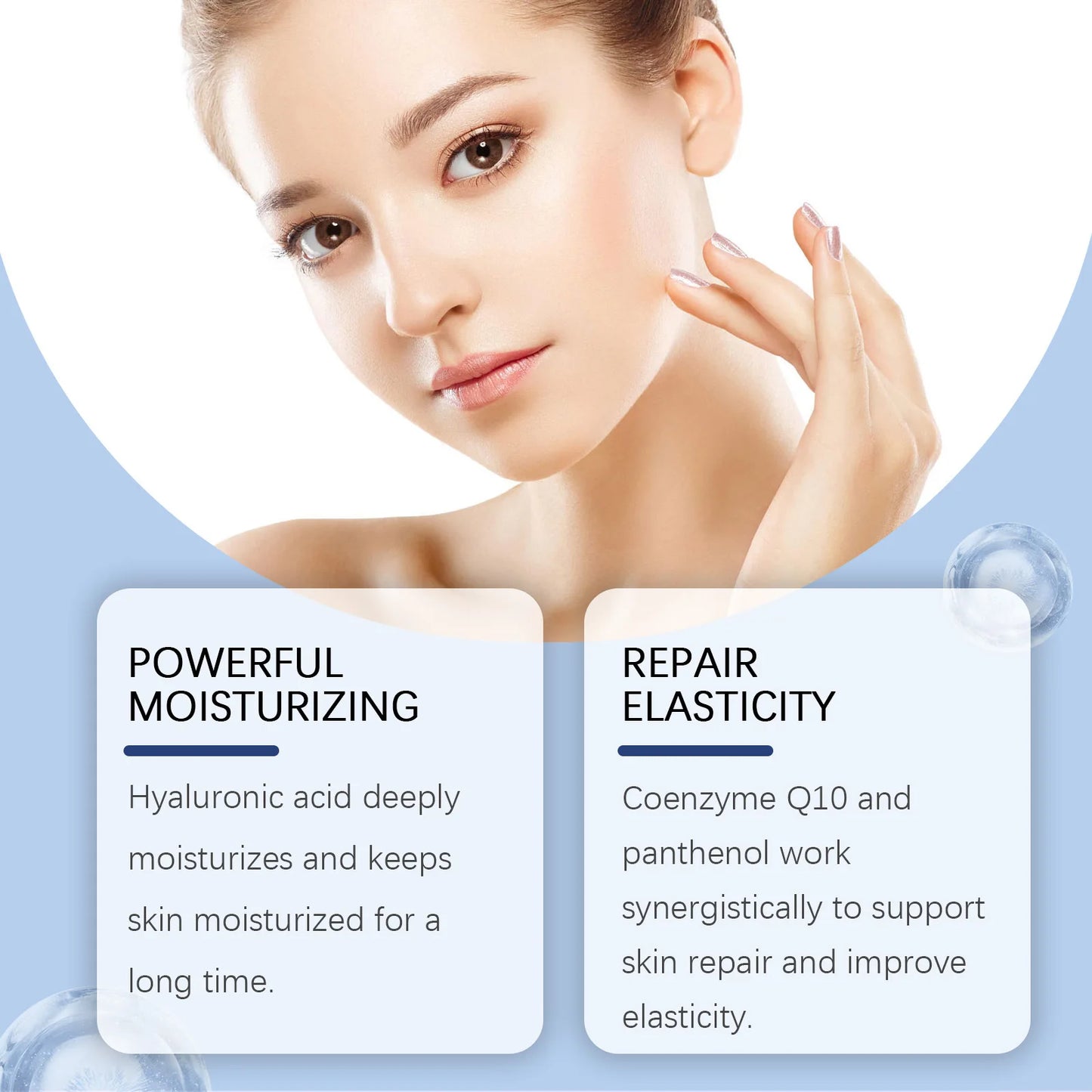 Hyaluronic Acid Serum Shrink Pores Fade Fine Lines Remove Dark Spot Improve Dry Moisturizing Lightening Repairing Facial Essence