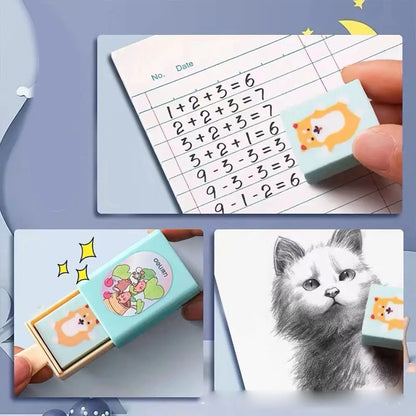 Supplies Little Magician Wiping Tools Pencil Erasers School Office Supplies Writing Drawing Eraser Magic Box Rubber Eraser