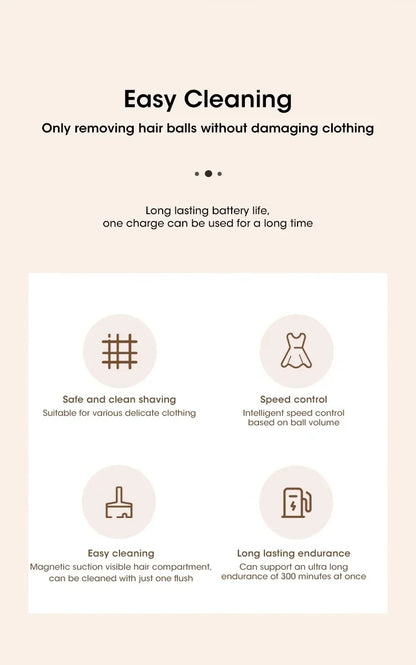 Lint Remover for Clothing Electric Pellet Fluff Remover Rechargeable Portable Fabric HairBall Shaver Removes Lint from Clothes