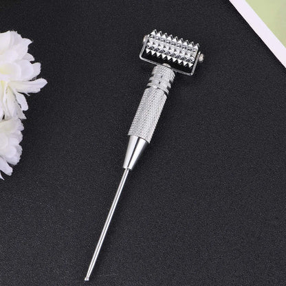 Multifunction Face Roller Painless Micropin Skincare Manual Massager Arms Neck Massage Roller Ear Acupoints Probe Beauty Tool