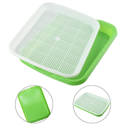 Microgreens Sprouter Tray Hydroponic / Sprouting Tray For Sprouts Vegetable Horticultural Garden DIY Nursery Potted