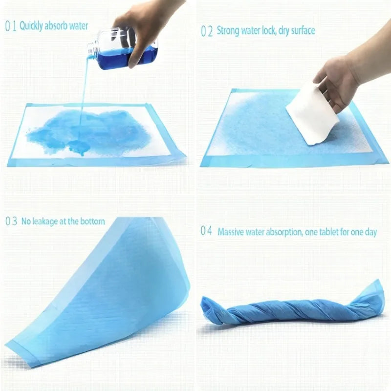 20/50PCS Disposable Pet Diapers Diaper Pads for Puppy Training Absorbent Leak Proof Cleaning Pads Available in Various Sizes