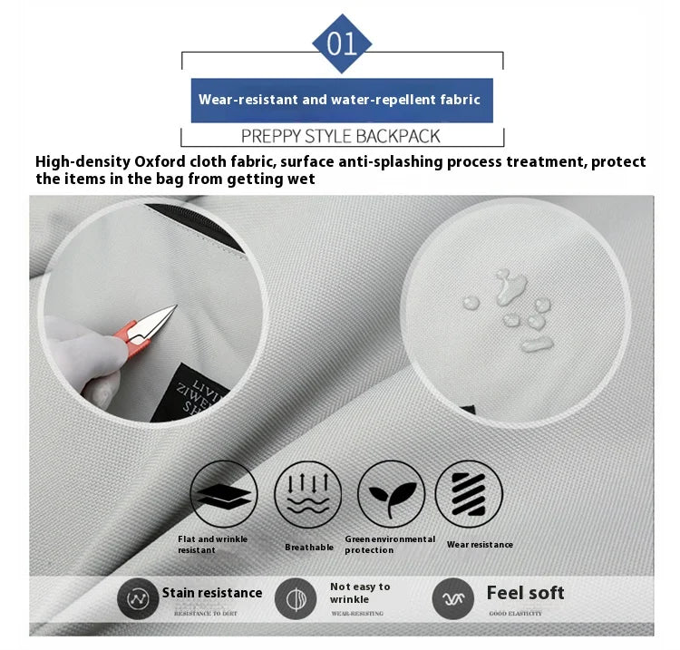 Large capacity backpack, men's backpack, men's leisure travel bag, computer backpack, middle school student, college student