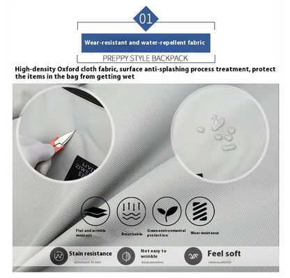 Large capacity backpack, men's backpack, men's leisure travel bag, computer backpack, middle school student, college student