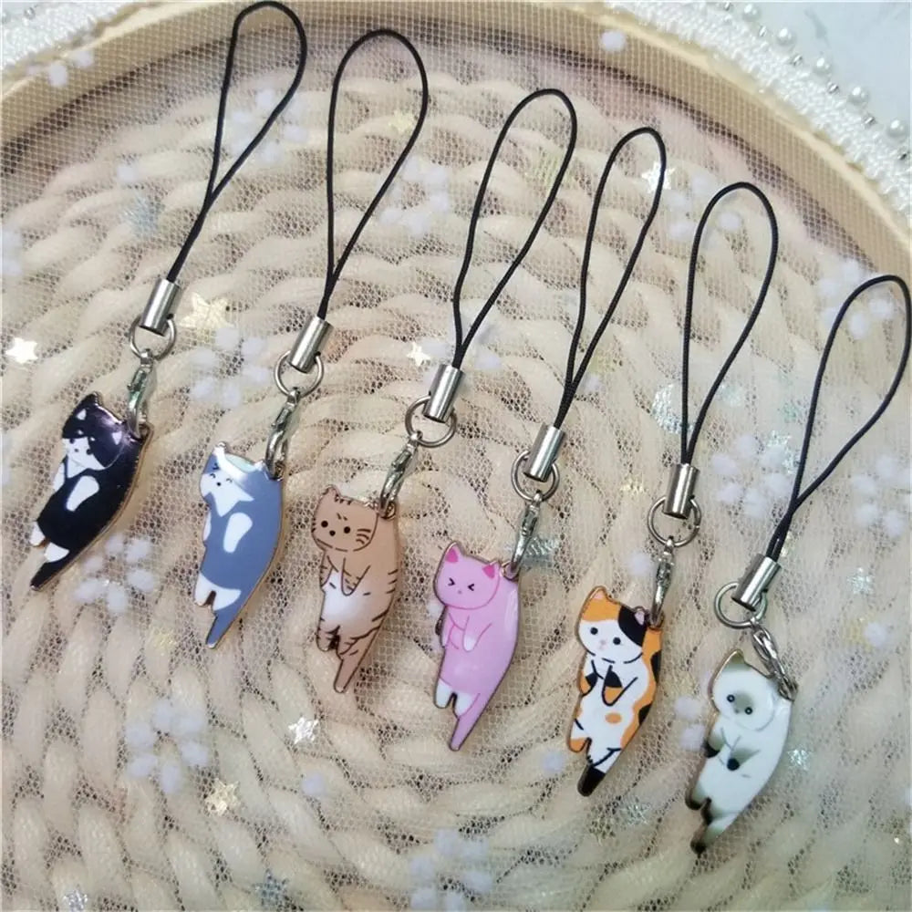 Telephone Chain Bag Charms Case Strap Decor Keychains Phone Hanging Charms Phone Lanyards Cat Phone Strap Mobile Phone Strap