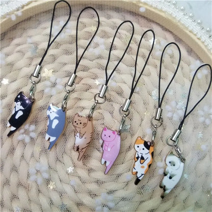 Telephone Chain Bag Charms Case Strap Decor Keychains Phone Hanging Charms Phone Lanyards Cat Phone Strap Mobile Phone Strap