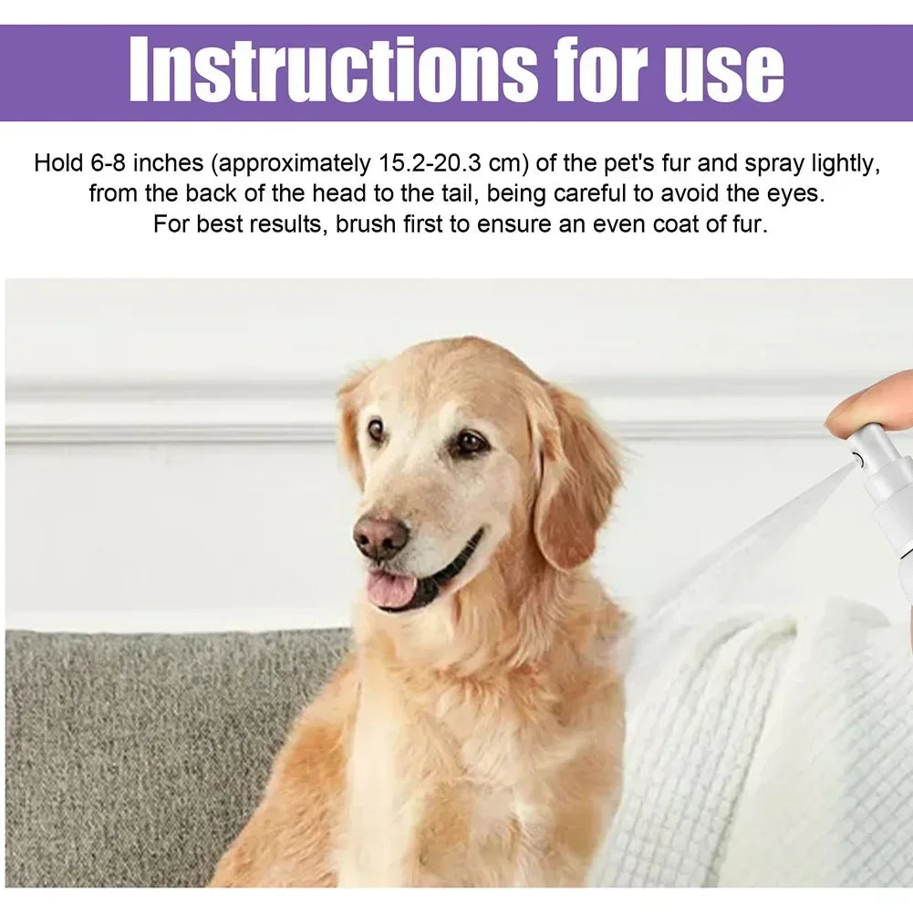 Pet Deodorization Spray 50ml Dog Perfume Lavender Oil Deodorization Spray Anti Itching Fragrant Pet  Cat and Dog Beauty Care