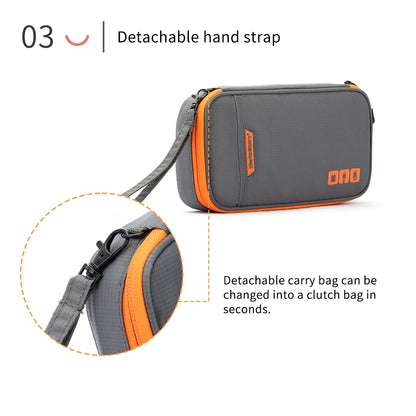 Travel Essentials Cable Organizer Bag - Small Charging Cord Storage, Charger, Cables, Cord Storage and Accessory Bag
