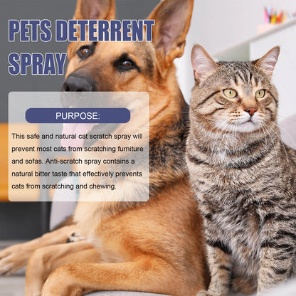 Pet Anti scratch Spray Cat spray Scratch Deterrent Restricted Area Repel Cats Dogs Scratching Door Sofa Anti scratch Furniture